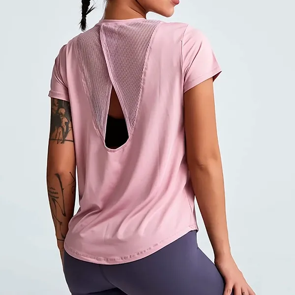 yoga top, sports t shirt, yoga t shirt, quick drying t shirt, fitness t shirt, yoga shirt, loose t shirt for women, breathable t shirt