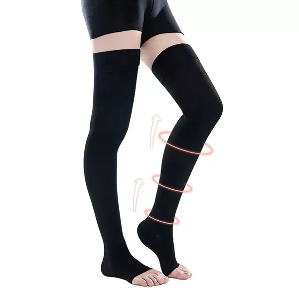 compression stockings, compression socks, thigh high socks, toeless stockings, toeless socks, varicose veins socks, medical socks