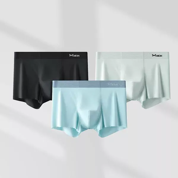 men underwear, seamless underwear, men boxer, seamless boxer, ice silk underwear