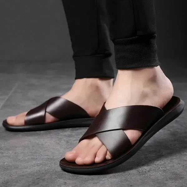 men sandals, summer sandals, leather sandals, slip on sandals, men slippers, summer slippers, cross sandals