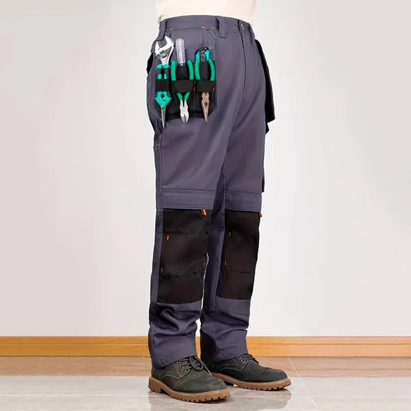 cargo pants, work pants, knee pads pants, multi pocket pants