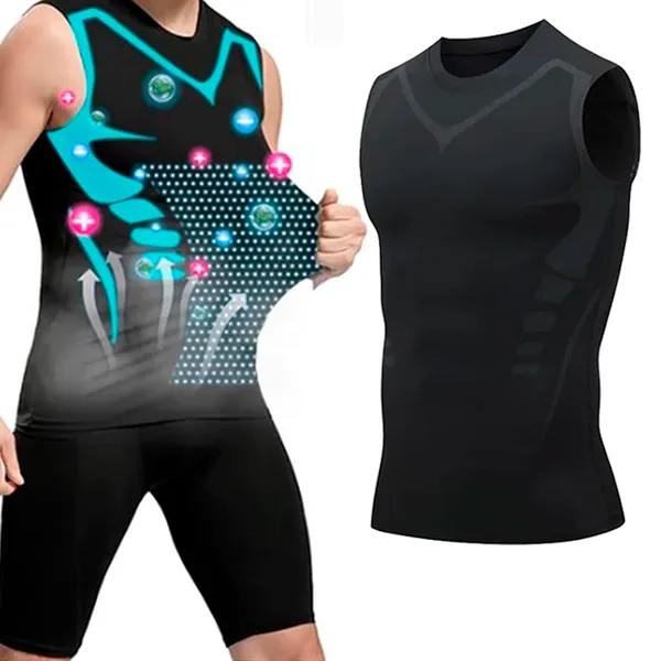 compression shirt, mens tank top shirt, body shaper, sleeveless shirt, mens sleeveless tank top, slimming vest, tummy control shirt