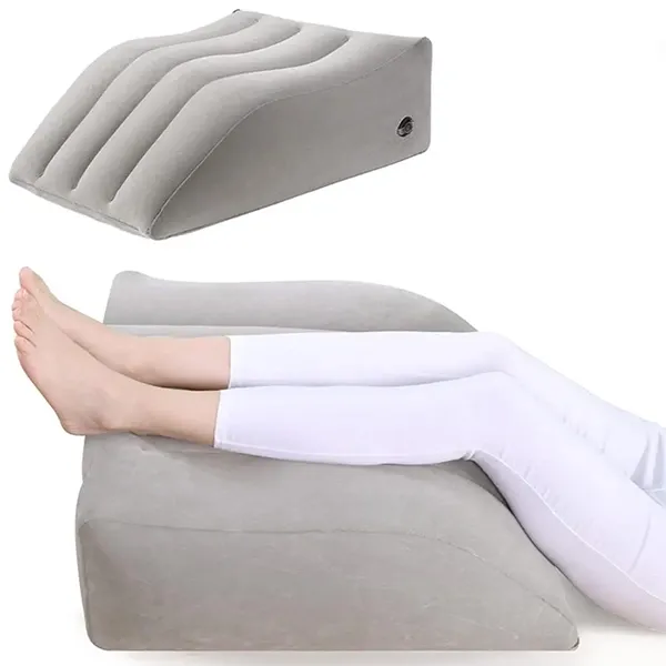 wedge pillow, leg elevation pillow, leg wedge pillow, wedge cushion, inflatable wedge pillow