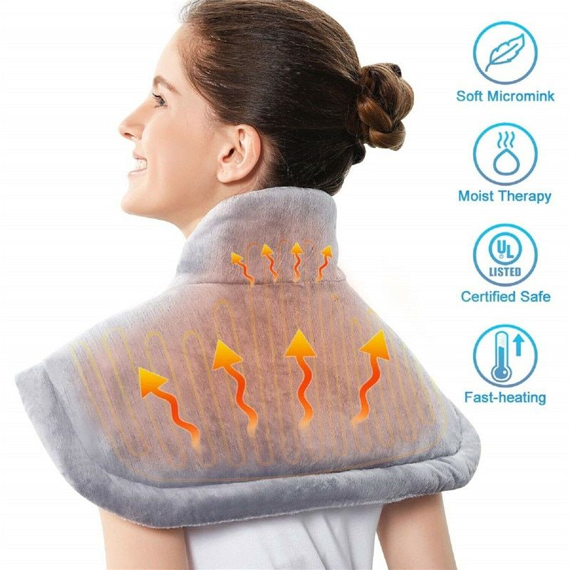 electric heating pad, neck heating pad, electric warming pad, portable heating pad, neck shoulder heating pad