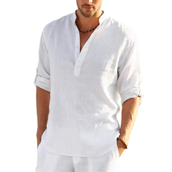 men shirt, cotton shirt, men casual shirt, men loose shirt