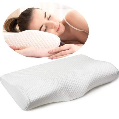 Memory Foam Sleep Pillow Contour Cervical Orthopedic Neck Support Pillows  FF 