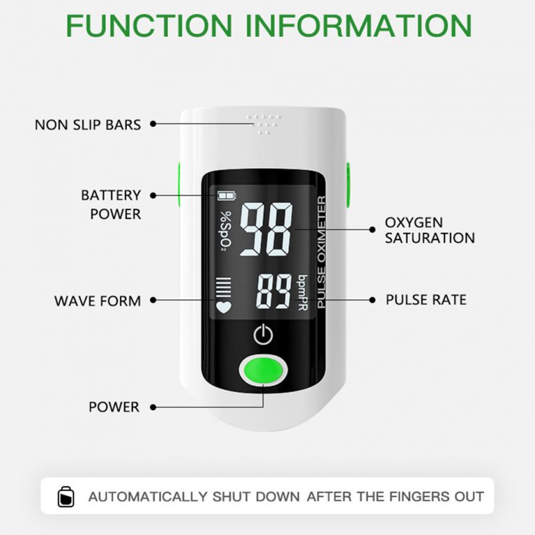 Portable Fingertip Pulse Oximeter SPO2 Blood Oxygen