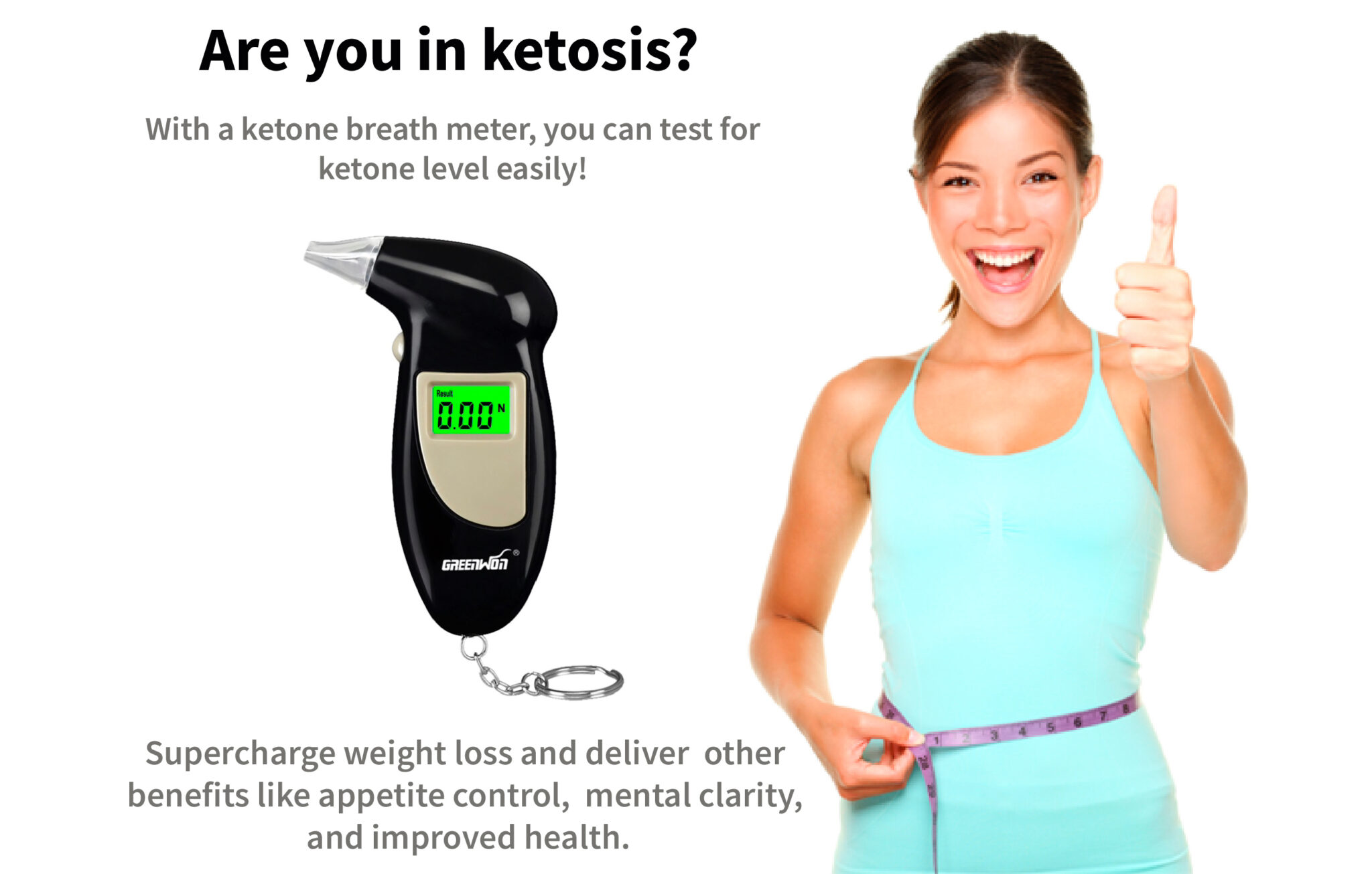 Ketone Breath Meter for Ketogenic Diet