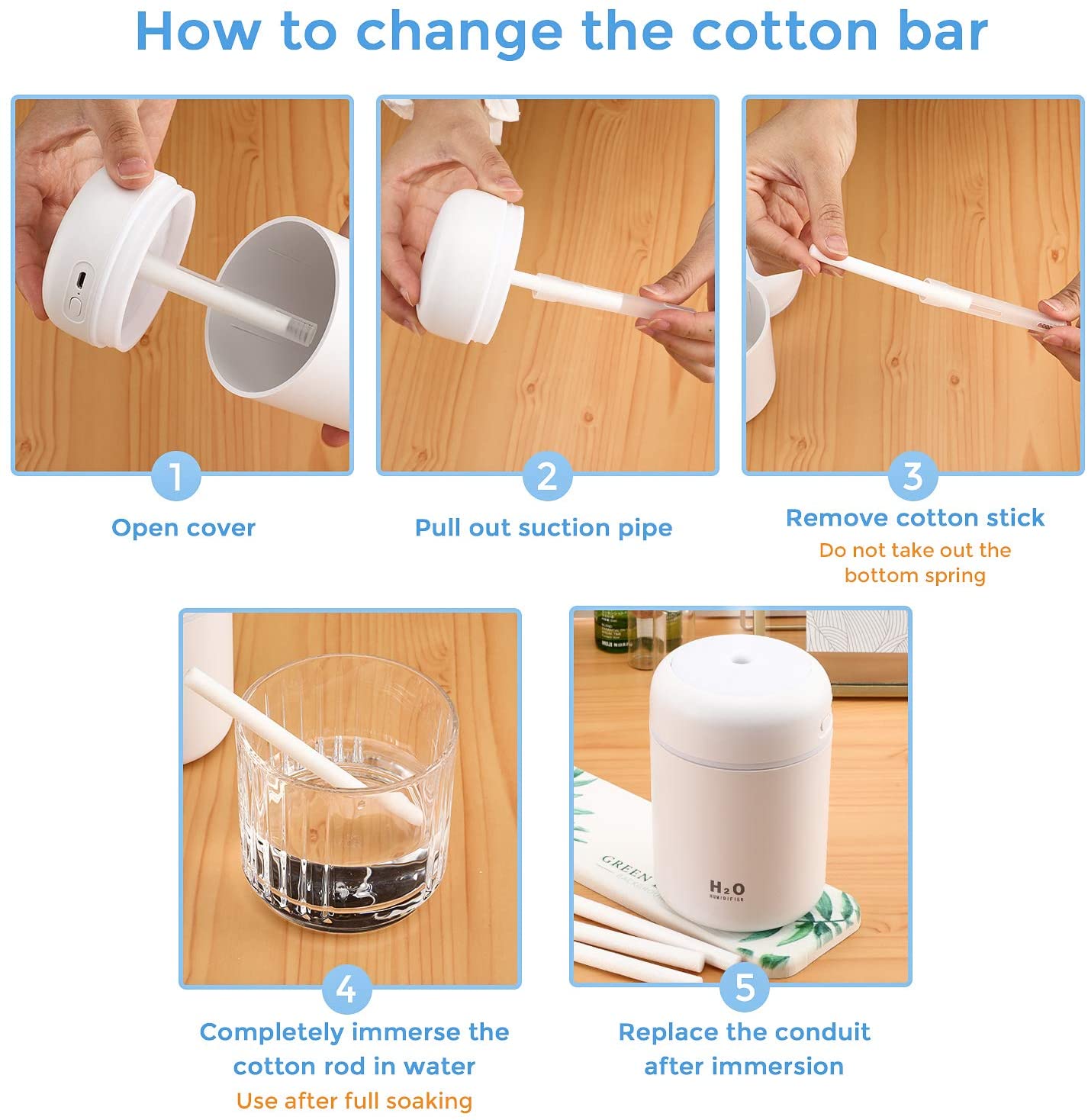 Cotton Filter Sticks for Humidifier Air Purifier