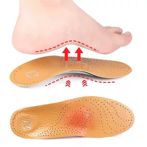 flat feet insoles, arch support insoles, orthopedic insoles, leather insoles
