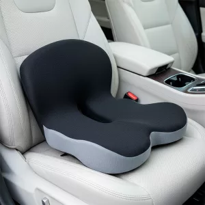 seat cushion, pressure relief seat cushion, car seat cushion, memory foam seat cushion, coccyx seat cushion, seat cushion with lumbar support