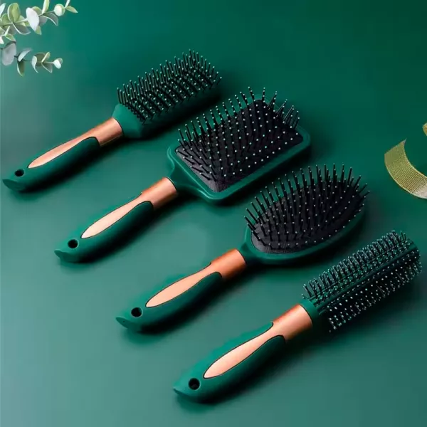 hair brush set, 4 in 1 hair brush set, hair styling tools, massaging hair brush, nylon brushes, scalp massager