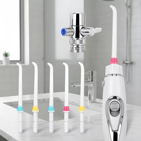 faucet oral irrigator, dental flosser, teeth cleaner, water flosser, teeth stain remover